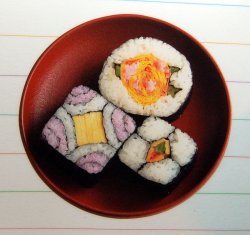Photo1: How to make SUSHI ROLL book from japan japanese