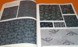 Photo1: Japanese kimono KOMON and medium pattern printing design