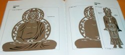 Photo1: Statue of Buddha Cutting Paper Art Craft book