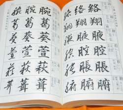 Photo1: Japanese Calligraphy Three Style Character KANJI Dictionary Book Japan