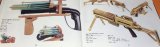 Photo: RUBBER BAND GUNS (RBG) OFFICIAL GUIDE BOOK japan japanese pistol