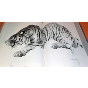 Photo: Introduction to Painting Tiger book hanging scroll tatto japan