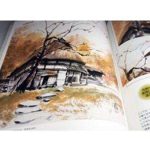 Photo: Draw a private house in the Jpanese Ink wash painting book from Japan