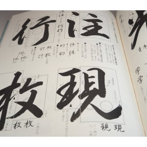 Photo: Basics of Japanese Calligraphy illustrated book from Japan