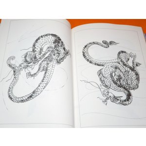 Photo: JAPANESE DRAGON DESIGN COLLECTION BOOK from JAPAN JAPANESE RYU TATTO