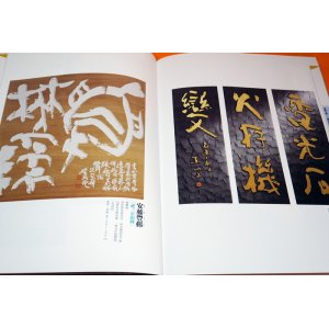 Photo: JAPANESE KOKUJI CARVING CALLIGRAPHIES KANJI CARVED TEXT BOOK FROM JAPAN