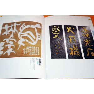 Photo: JAPANESE KOKUJI CARVING CALLIGRAPHIES KANJI CARVED TEXT BOOK FROM JAPAN