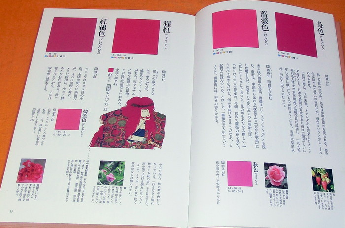 Photo1: Encyclopedia of Japanese Color book japan kimono ukiyo-e design edo (1)