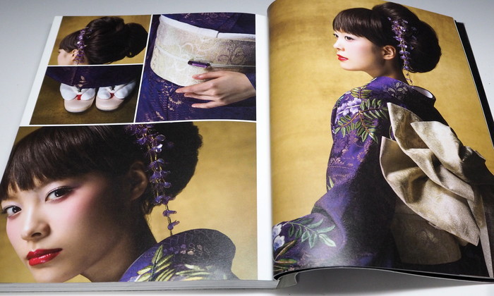 Photo1: Kimono hair and makeup guide by Kamata Yumiko book from Japan SHISEIDO (1)